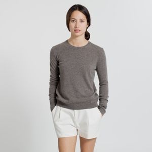 EVERLANE cashmere crew sweater taupe S